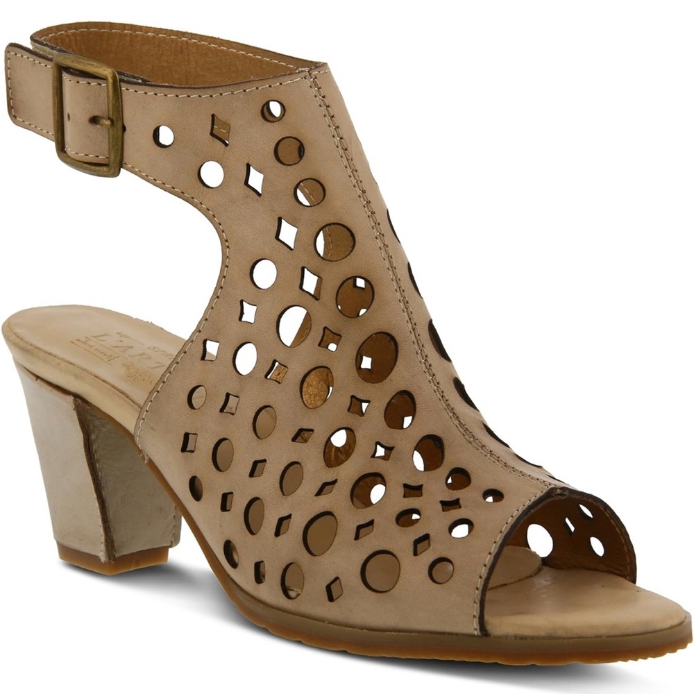 9 (40) L'Artiste by Spring Step Dova Heeled Leather Sandals